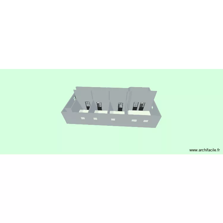 d&eacute;pendances 1er &eacute;tage. Plan de 10  et 89 m²