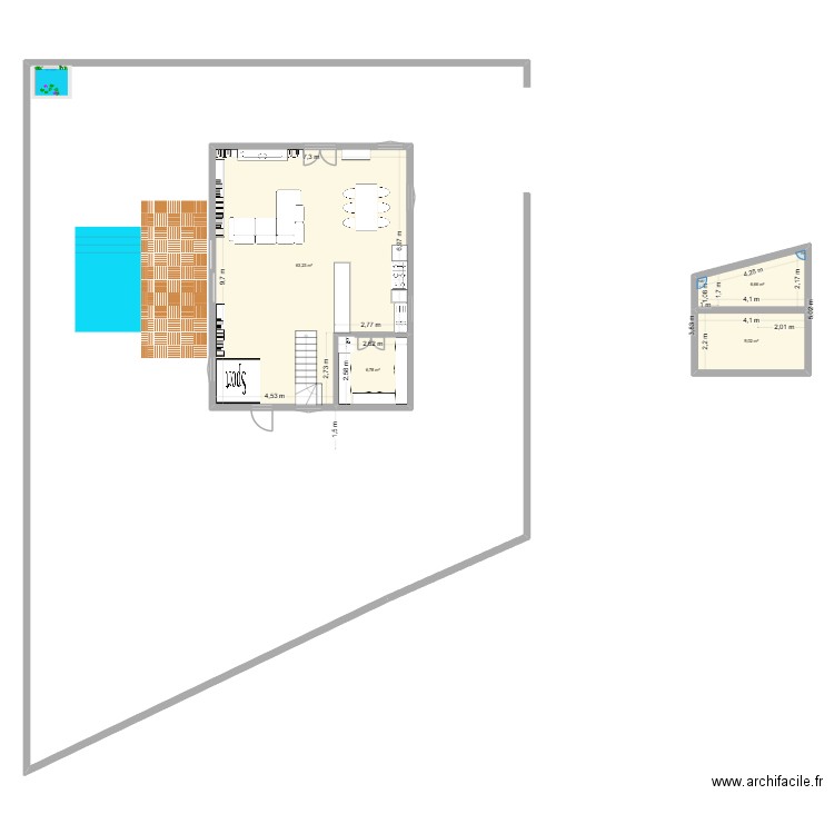 Maison_v3. Plan de 13 pièces et 171 m2