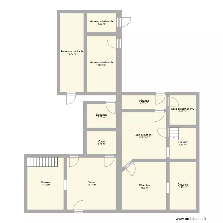 rez grosage. Plan de 
