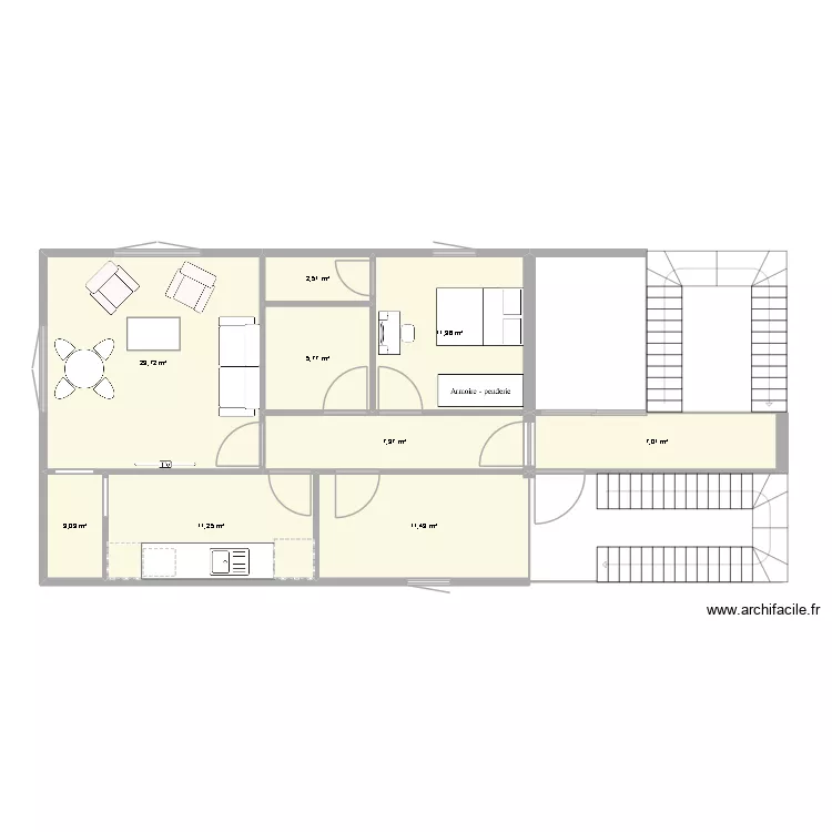 dsasda. Plan de 9 pièces et 84 m²