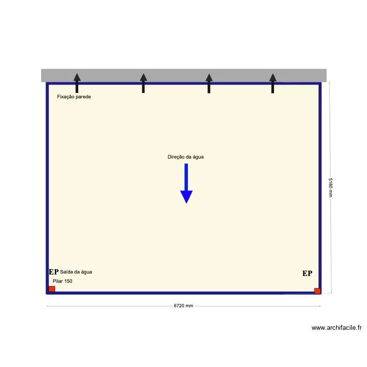 Serrano Terrasse 1er étage. Plan de 1 Pièce et 34 m² Serrano Terrasse 1er étage. Plan de 1 Pièce et 34 m²