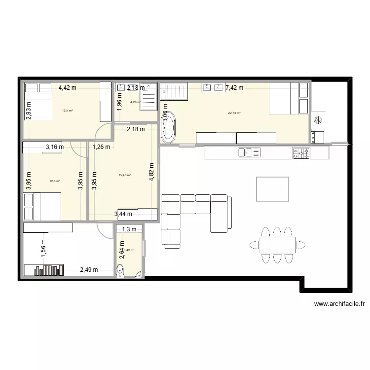 plan maison 2. Plan de 