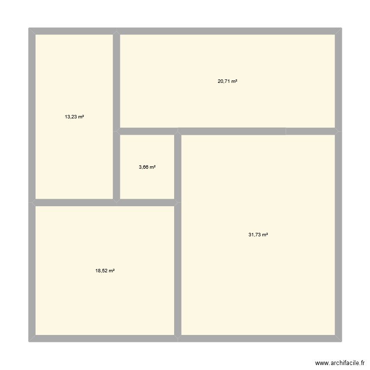 saly 1. Plan de 5 pièces et 88 m2