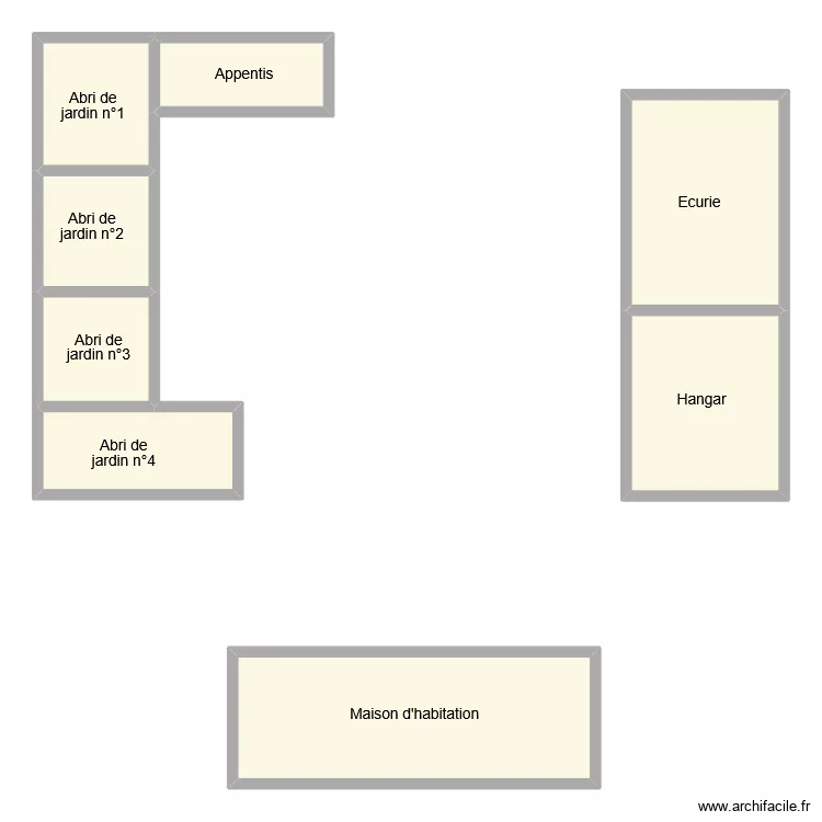 menard dependance. Plan de 8 et 115 m² menard dependance. Plan de 8 et 115 m²