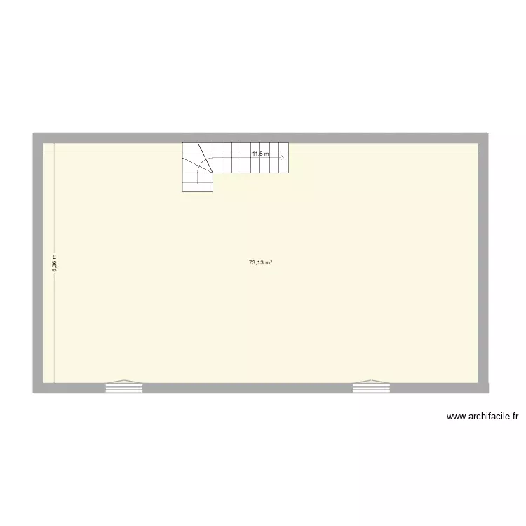 etage cantal. Plan de 1 Pièce et 73 m² etage cantal. Plan de 1 Pièce et 73 m²