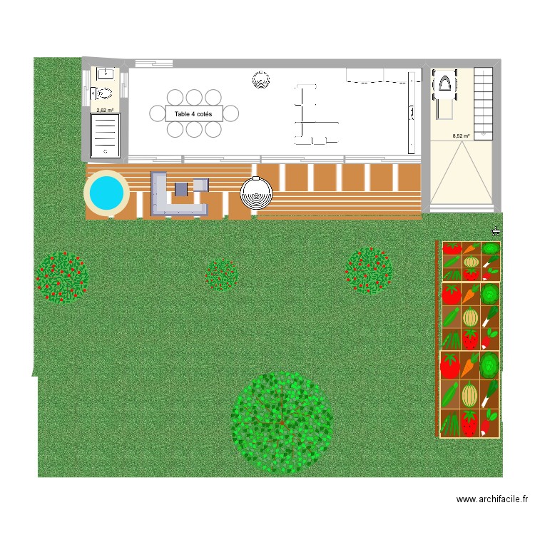 Dépendance Maison. Plan de 0 pièce et 0 m2