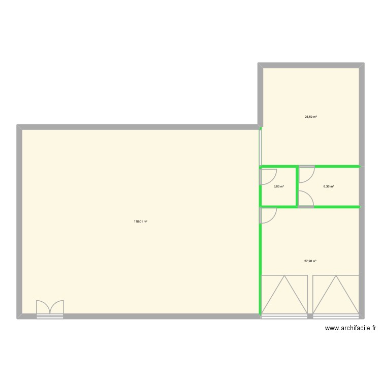 test1. Plan de 5 pièces et 182 m2