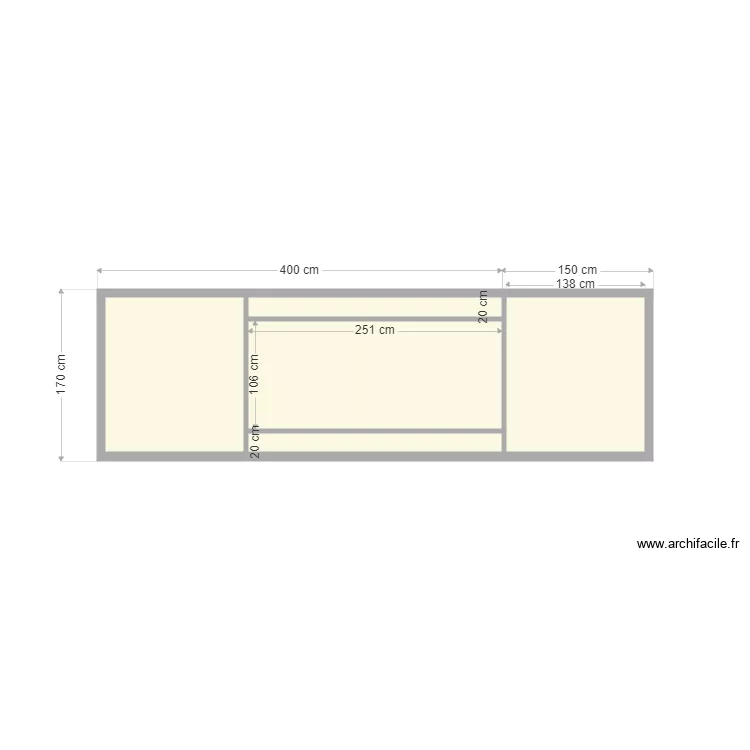 Portail maison. Plan de 5  et 8 m²