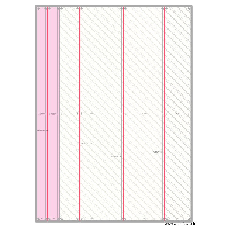 salle ASTA. Plan de 5 pièces et 773 m2