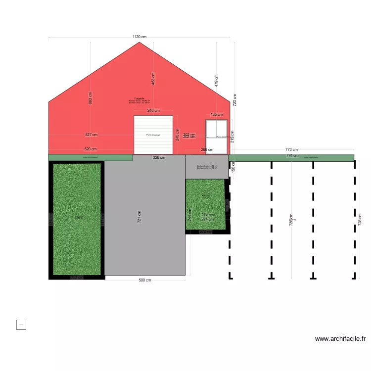amenagement terrain. Plan de 
