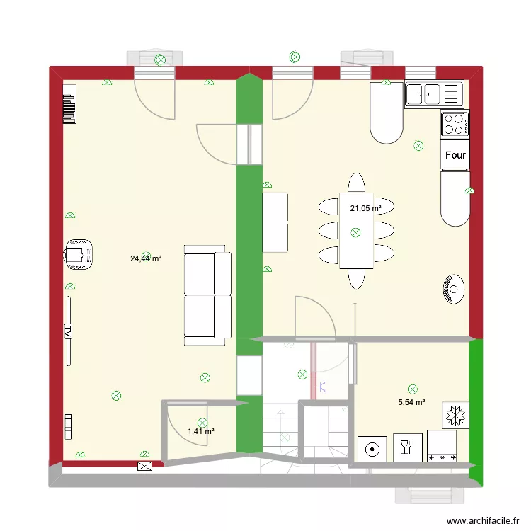 Vernazoubre. Plan de 10  et 102 m²