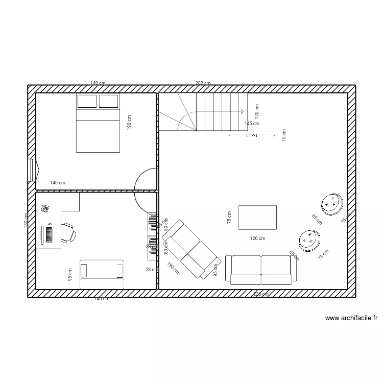 Combles Montseron . Plan de 