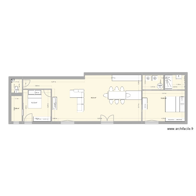 Angoulins modif. Plan de 4 pièces et 78 m2