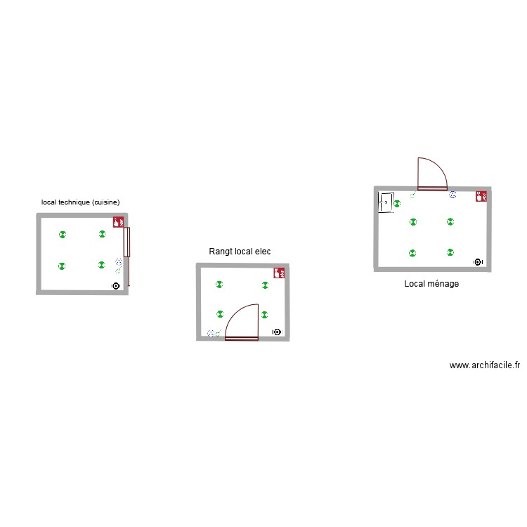 locaux 123. Plan de 0 pièce et 0 m2