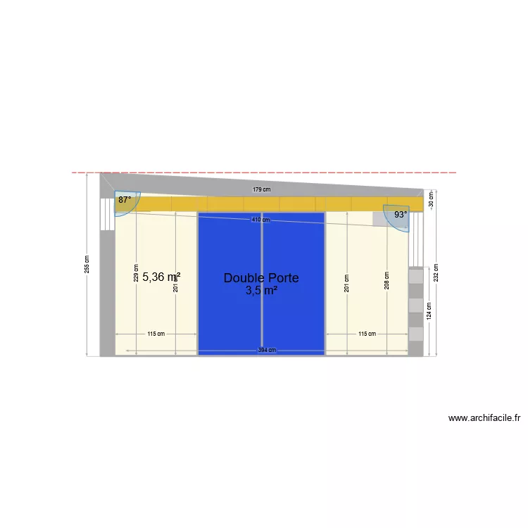 Facade atelier sans calepinage. Plan de Facade atelier sans calepinage. Plan de