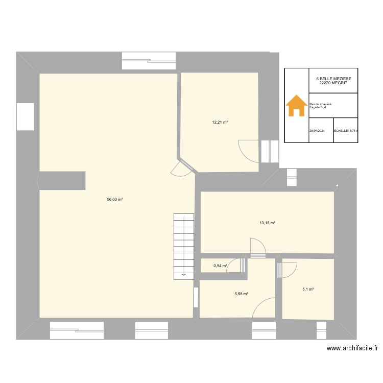 Hugo futur. Plan de 0 pièce et 0 m2