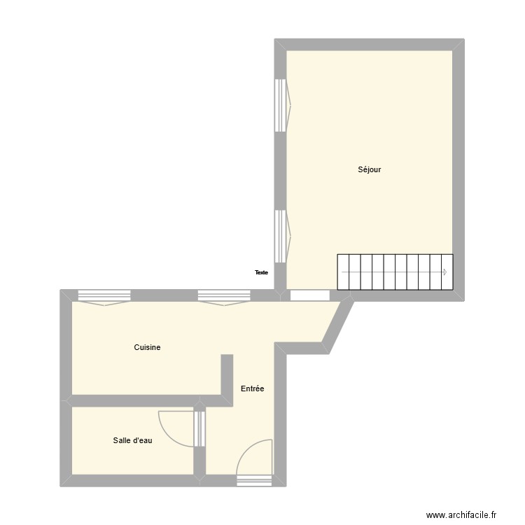 251007AG-VILLAESPES. Plan de 3 pièces et 38 m2