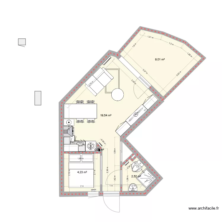 Studio Carnac 1. Plan de Studio Carnac 1. Plan de