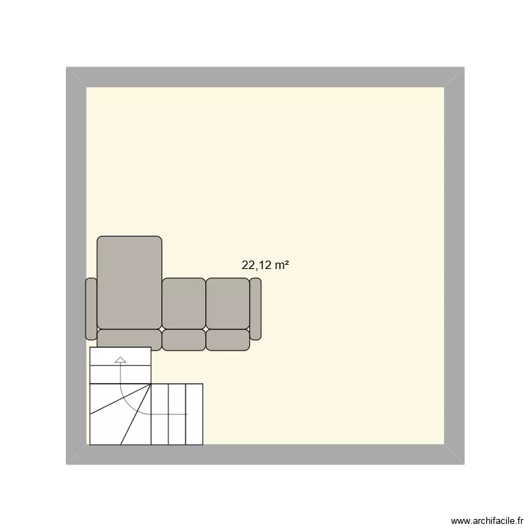 APPARTEMENT. Plan de 1  et 22 m²