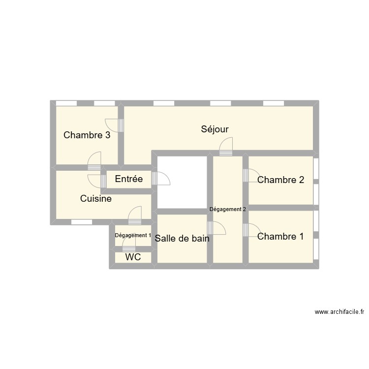 2505 GUERY GUIHO. Plan de 11 pièces et 12 m2