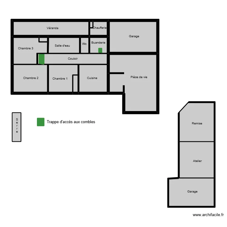 Milcent Marie luce Termites. Plan de 23  et 93 m²