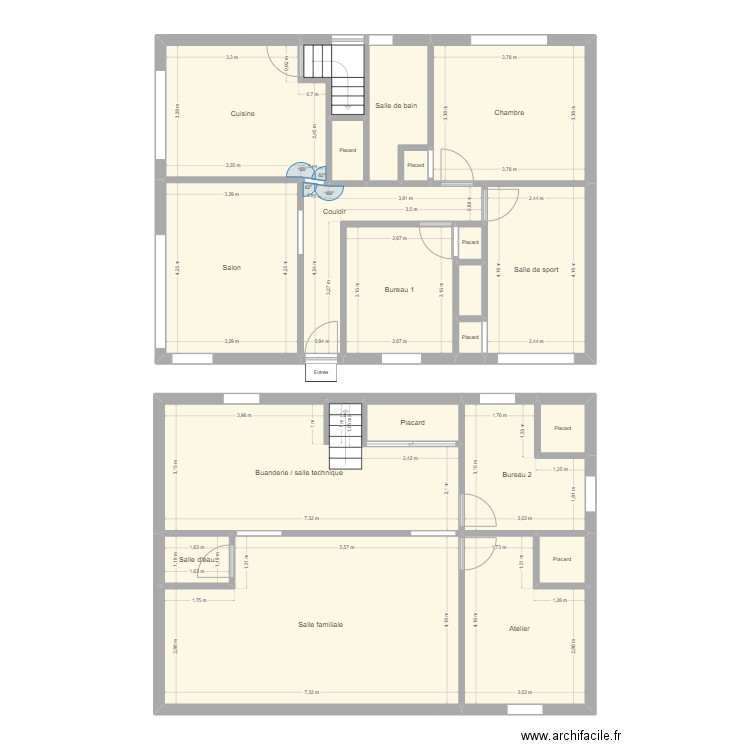 Maison Beauclerk - Blank. Plan de 21 pièces et 149 m2