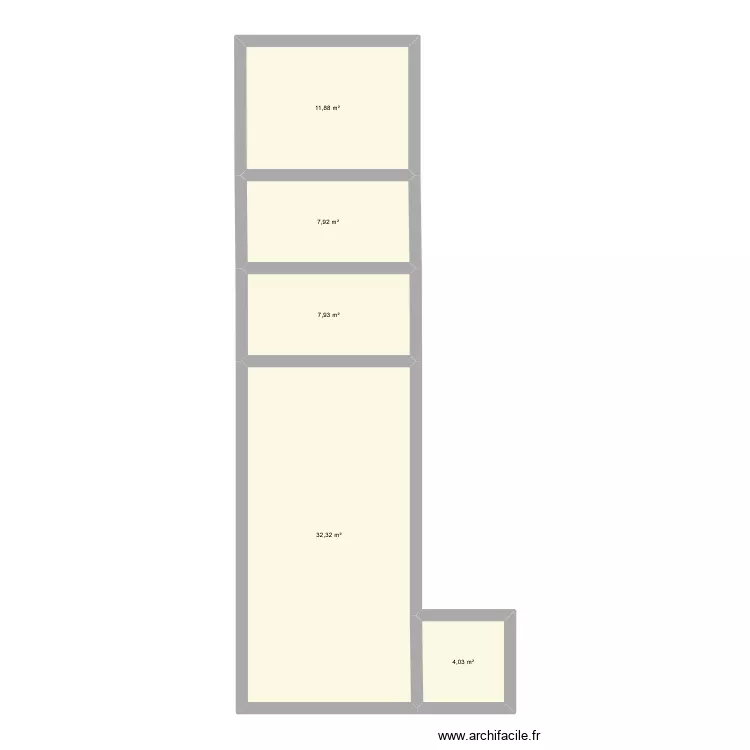 institue lylou. Plan de 5  et 64 m²