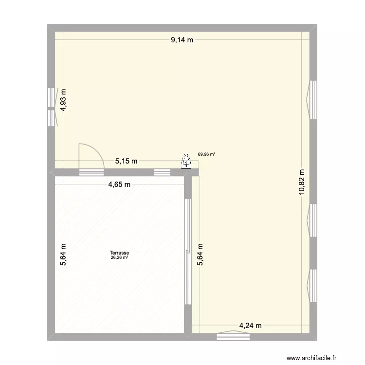 SAUSSET PAPA VIDE OK. Plan de 2  et 96 m²