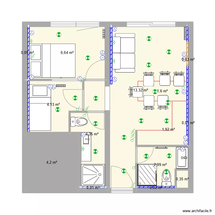 Olympiade 307 (3). Plan de 14 et 40 m² Olympiade 307 (3). Plan de 14 et 40 m²