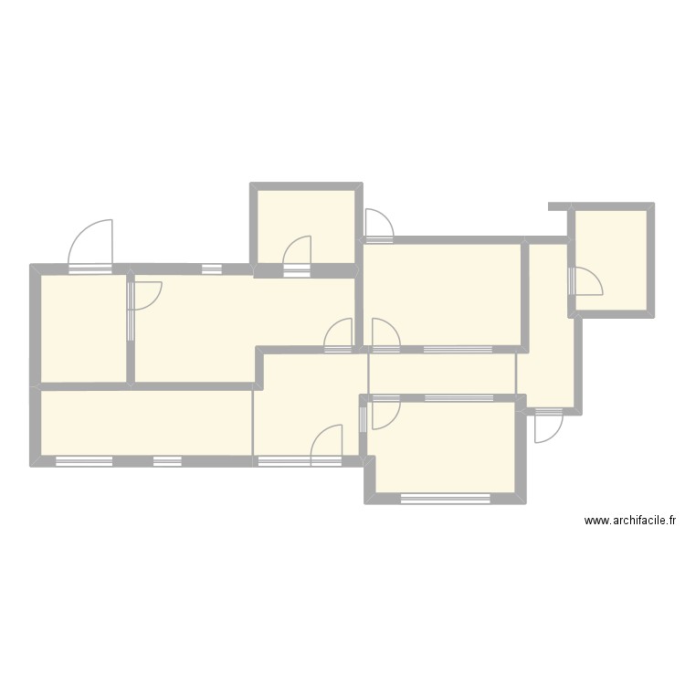 Palina - Electricite / Eau / Chauffage. Plan de 10 pièces et 93 m2