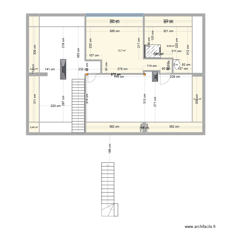 Etage_support. Plan de 0 pièce et 0 m2