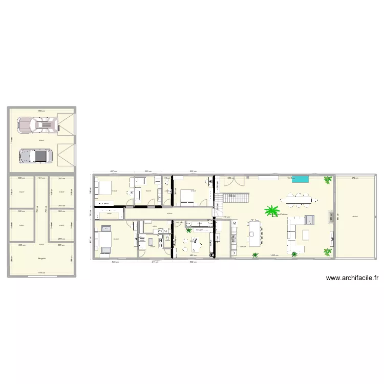 Villa Tarzan 34. Plan de 