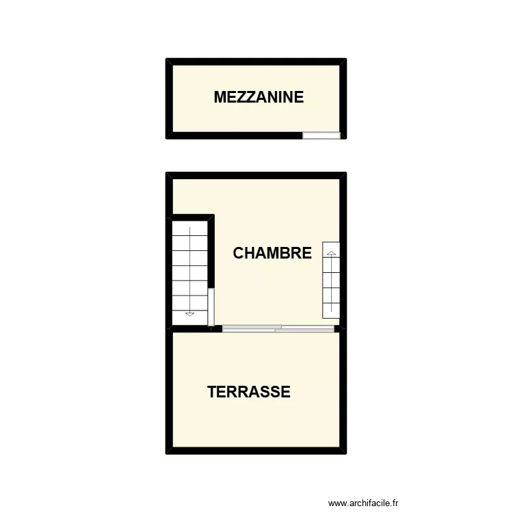 PLAN 02 ZIG ZAG AM. Plan de 4  et 14 m²