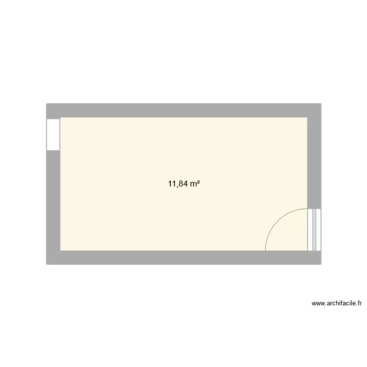 buanderie. Plan de 1  et 12 m²