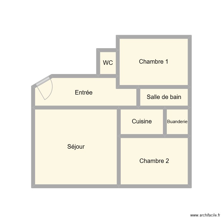 2510 BODER JULIA. Plan de 8 pièces et 16 m2