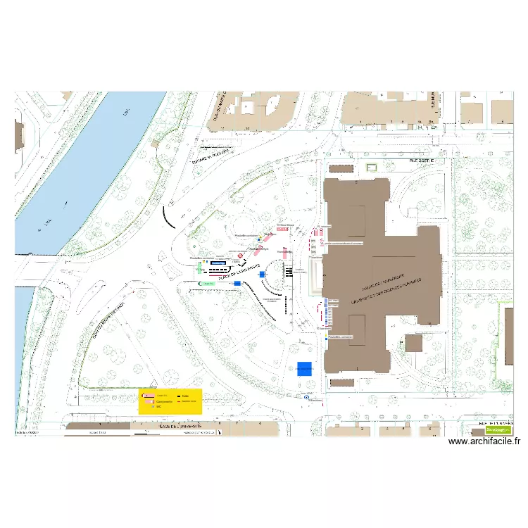 place de l'universit&eacute; 2026. Plan de 