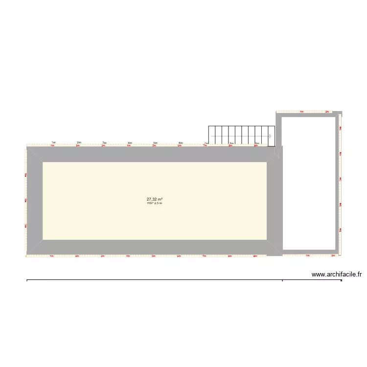 maison. Plan de 1 et 27 m² maison. Plan de 1 et 27 m²