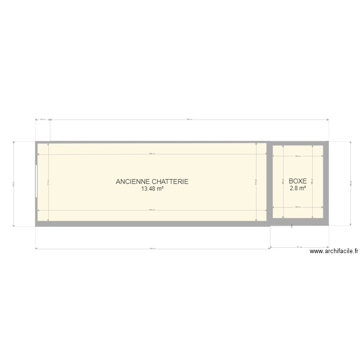ancienne chatterie. Plan de 0 pièce et 0 m2