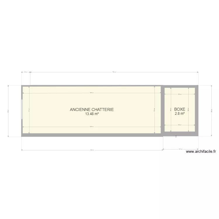 ancienne chatterie. Plan de 
