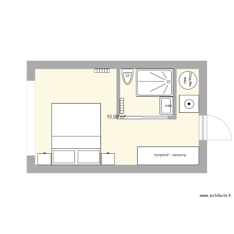 Suite parentale v1. Plan de 0 pièce et 0 m2