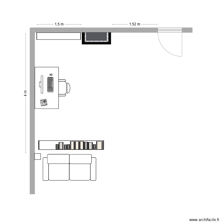 bureau Jeanne-Marie. Plan de 0 pièce et 0 m2