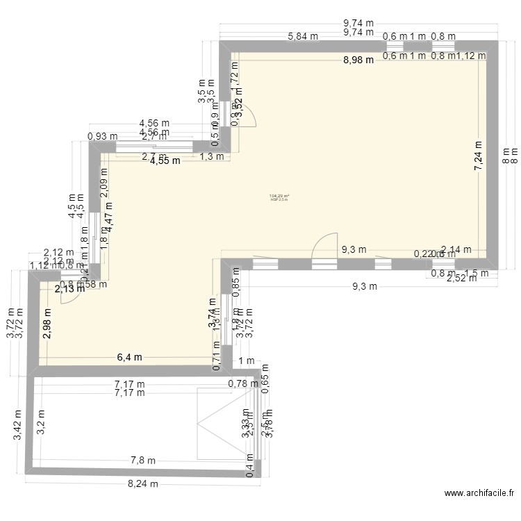 TEST 01. Plan de 0 pièce et 0 m2