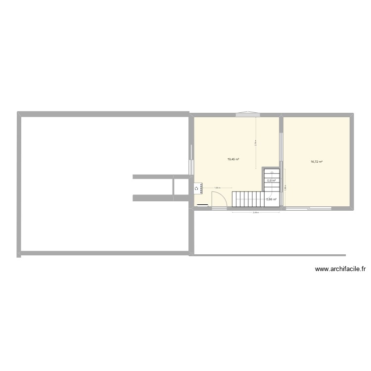 Extension V1. Plan de 0 pièce et 0 m2