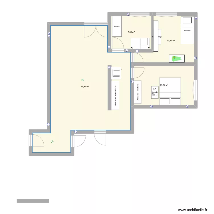 Chailly 44 Chamres. Plan de 