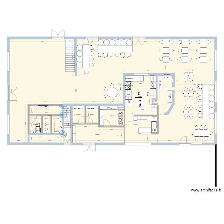 Darons BAB 1. Plan de 9 pièces et 298 m2