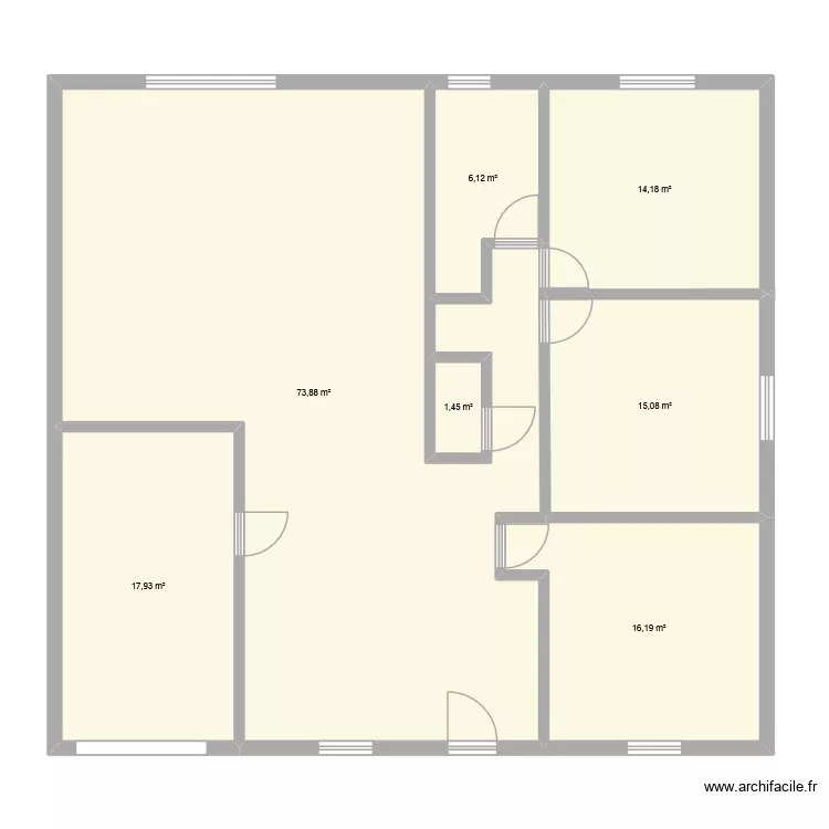 Lana. Plan de 7 pièces et 145 m² Lana. Plan de 7 pièces et 145 m²