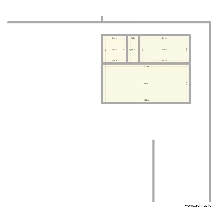 LOKOSSA. Plan de 4  et 94 m²