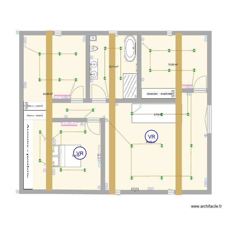 Etage elec. Plan de 0 pièce et 0 m2 Etage elec. Plan de 0 pièce et 0 m2