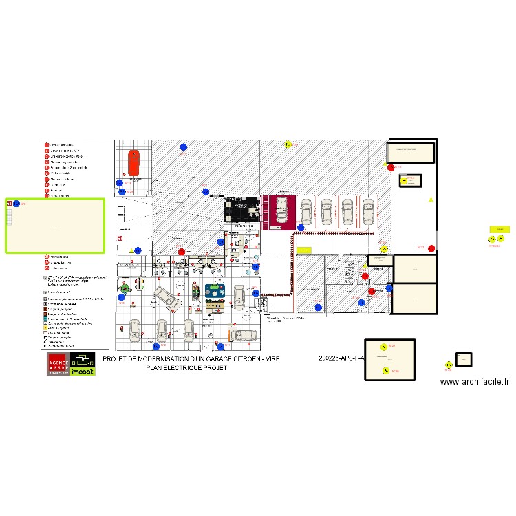 CITROEN VIRE. Plan de 8 pièces et 320 m2