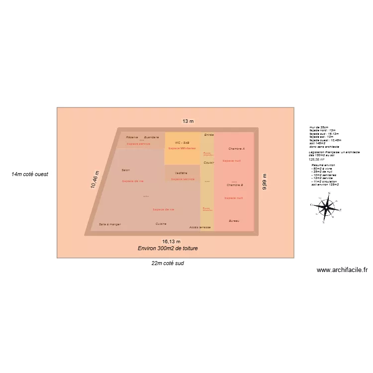 maison Eliane trapézoïdale toiture 02. Plan de maison Eliane trapézoïdale toiture 02. Plan de